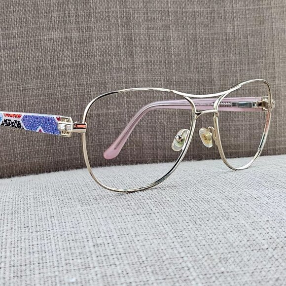 Vera Bradley Women Eyeglasses/Sunglasses Frame Gold Tone MODERN MADLEY Glasses - Picture 1 of 12
